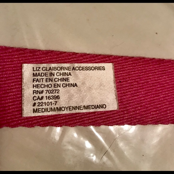 Liz Claiborne Pink Belt Size Medium - Picture 3 of 3